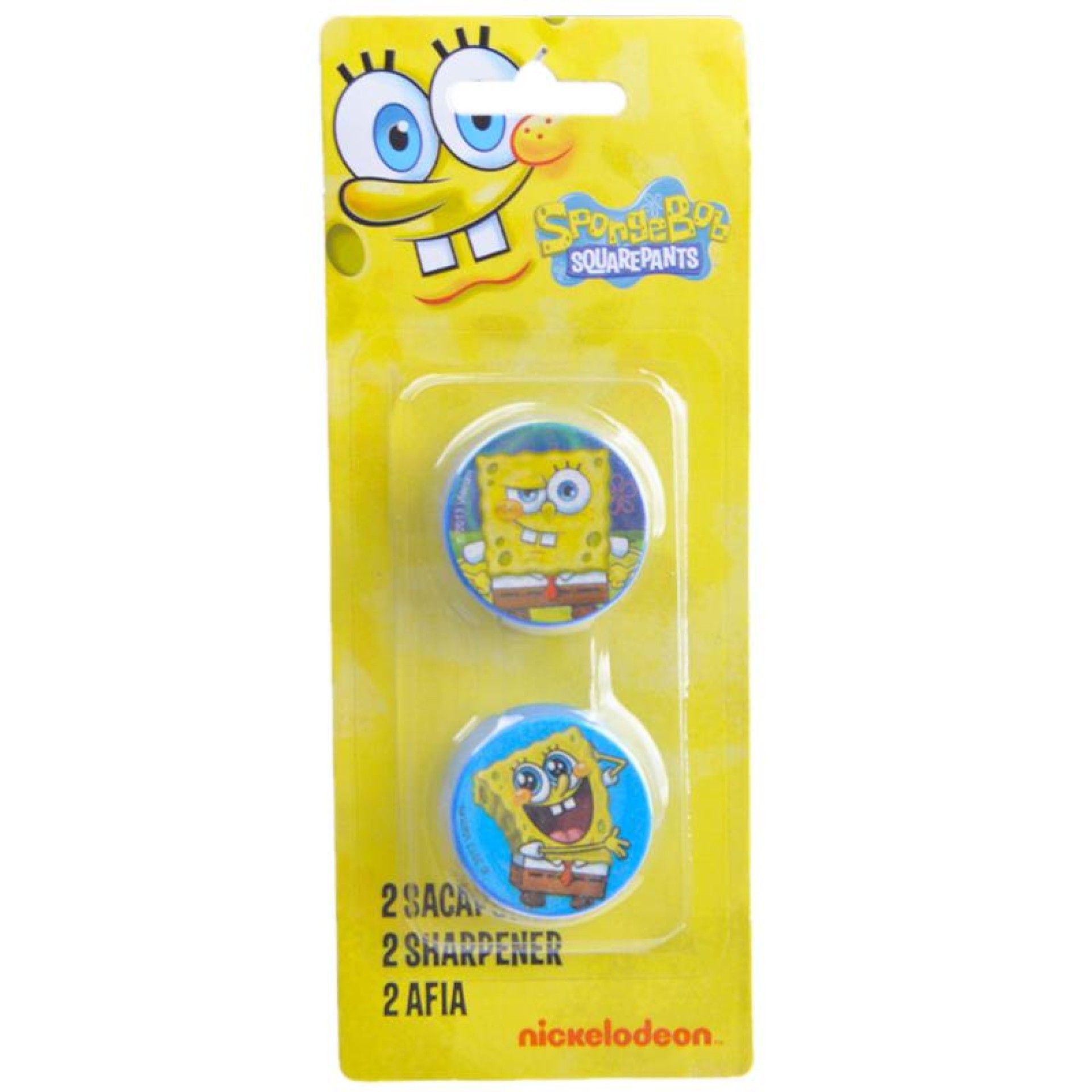 CONJ. 2 AFIAS BOB ESPONJA 81076 CONJ. 2 AFIAS BOB ESPONJA 81076