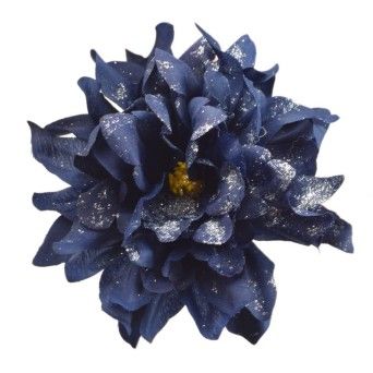 FLOR NATAL AZ/OURO C/ MOLA 20CM