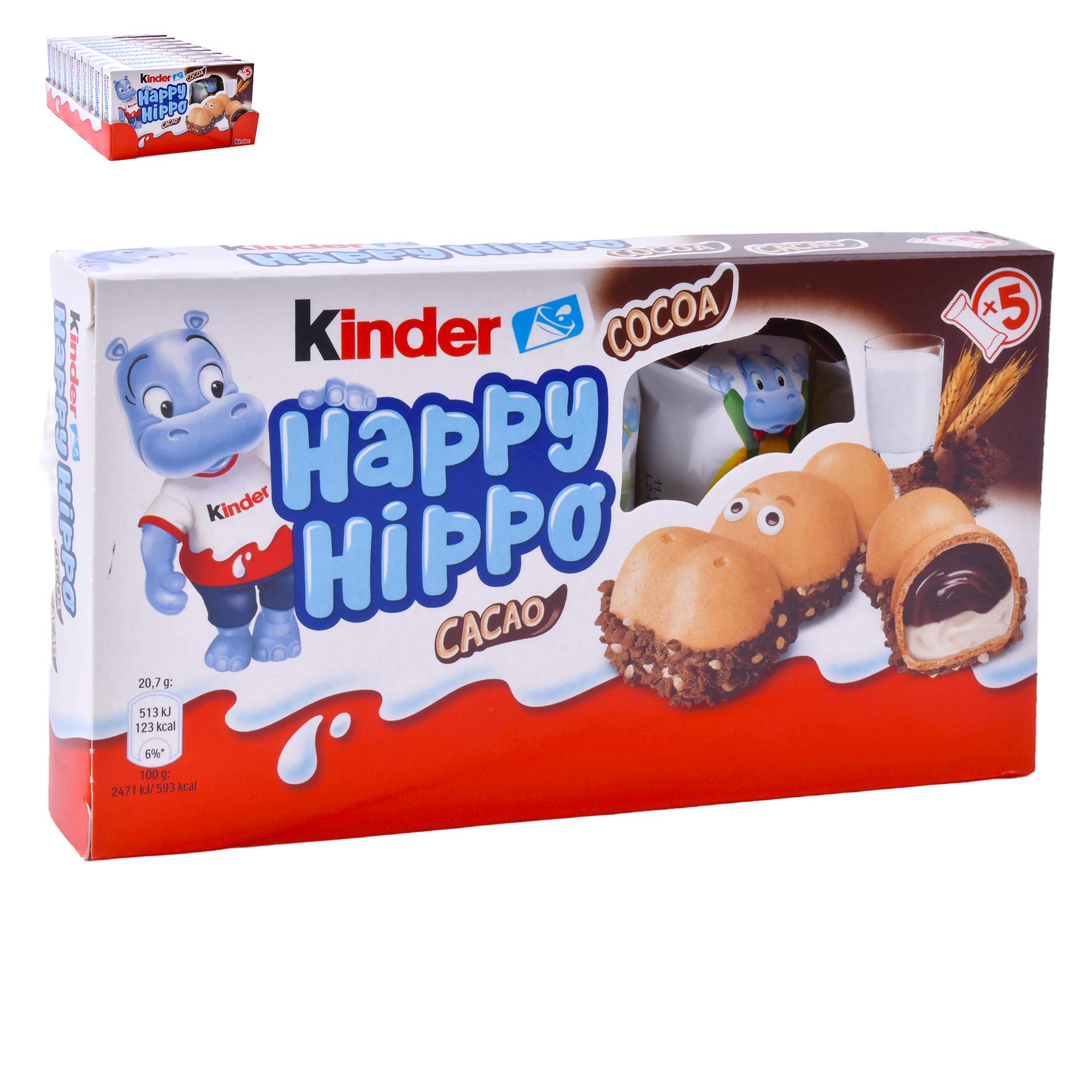 KINDER HAPPY HIPPO CACAO 5UN KINDER HAPPY HIPPO CACAO 5UN