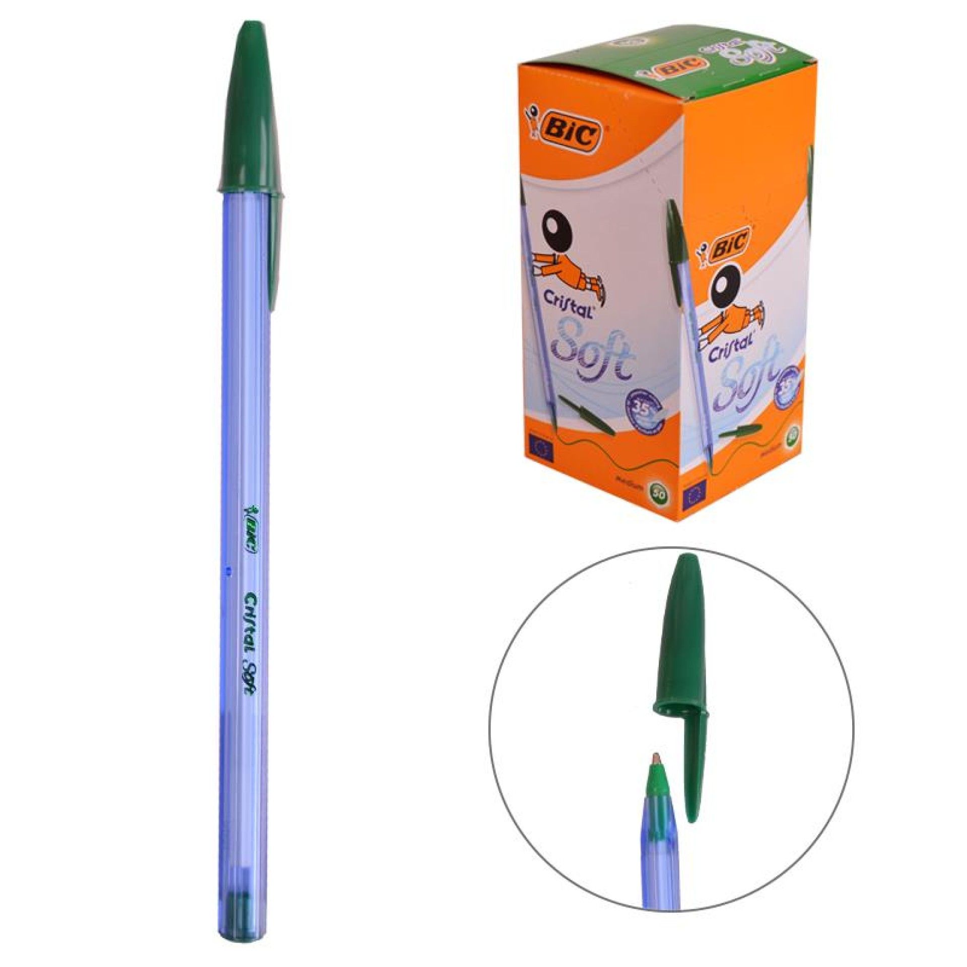 CANETA BIC CRISTAL SOFT VRD Q50) CANETA BIC CRISTAL SOFT VRD Q50)