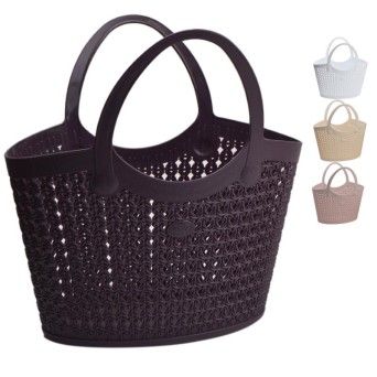 BOLSA COMPRAS PLAST C/ASAS 5.5L R8416
