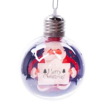 BOLA NATAL 8CM C/LUZ 2588-004-02 CX240