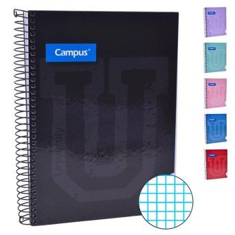 CADERNO CAMPUS A5 QUADR CAPA DURA