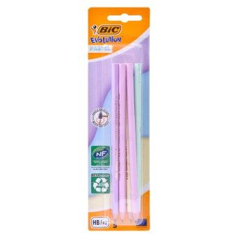 CONJ 5 LAPIS BIC PASTEL
