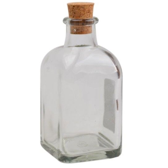 GARRAFA QUADRADA 125ML C/TP CORTIA