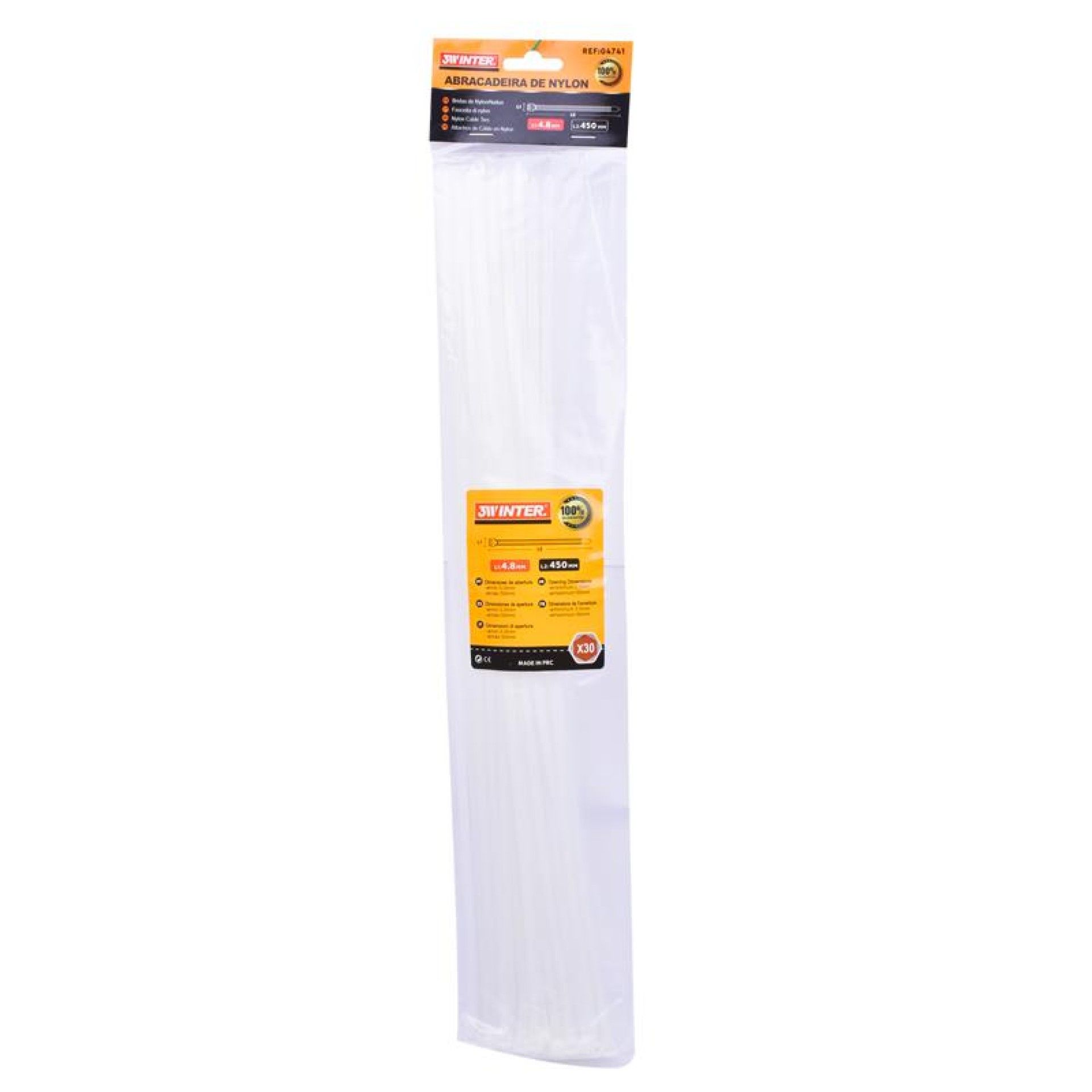 ABRACADEIRA PLAST. BRC 4,8X450MM 04741 ABRACADEIRA PLAST. BRC 4,8X450MM 04741