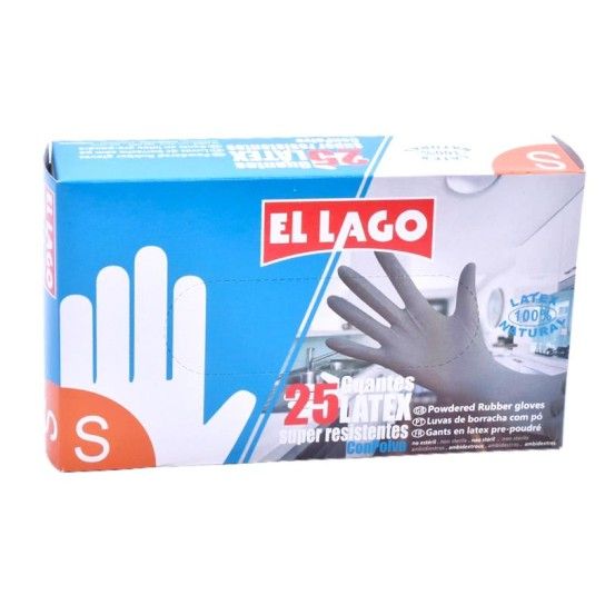 LUVAS LATEX 25UNI. TAM.P