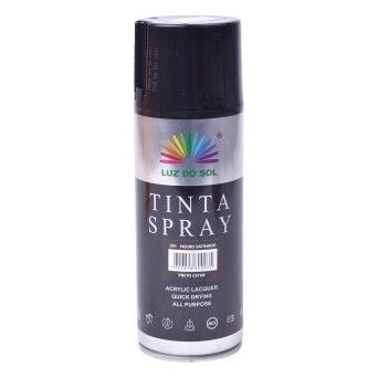 TINTA EM SPRAY 400ML PRETO CETIM