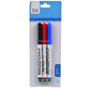 MARCADOR PERM 3COR 14CM1465-050-03CX240