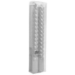 CONJ. 2 VELAS NATAL PRATA 20CM CONJ. 2 VELAS NATAL PRATA 20CM