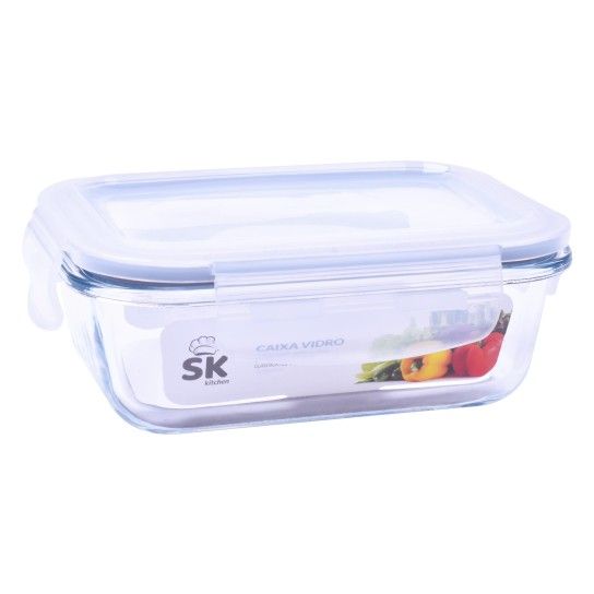 CAIXA VIDRO RECT C/TP 650ML 319-02