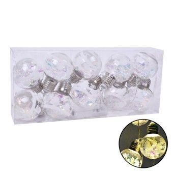 FIO BOLA NATAL 6CM C/LUZ 2588-201 CX60