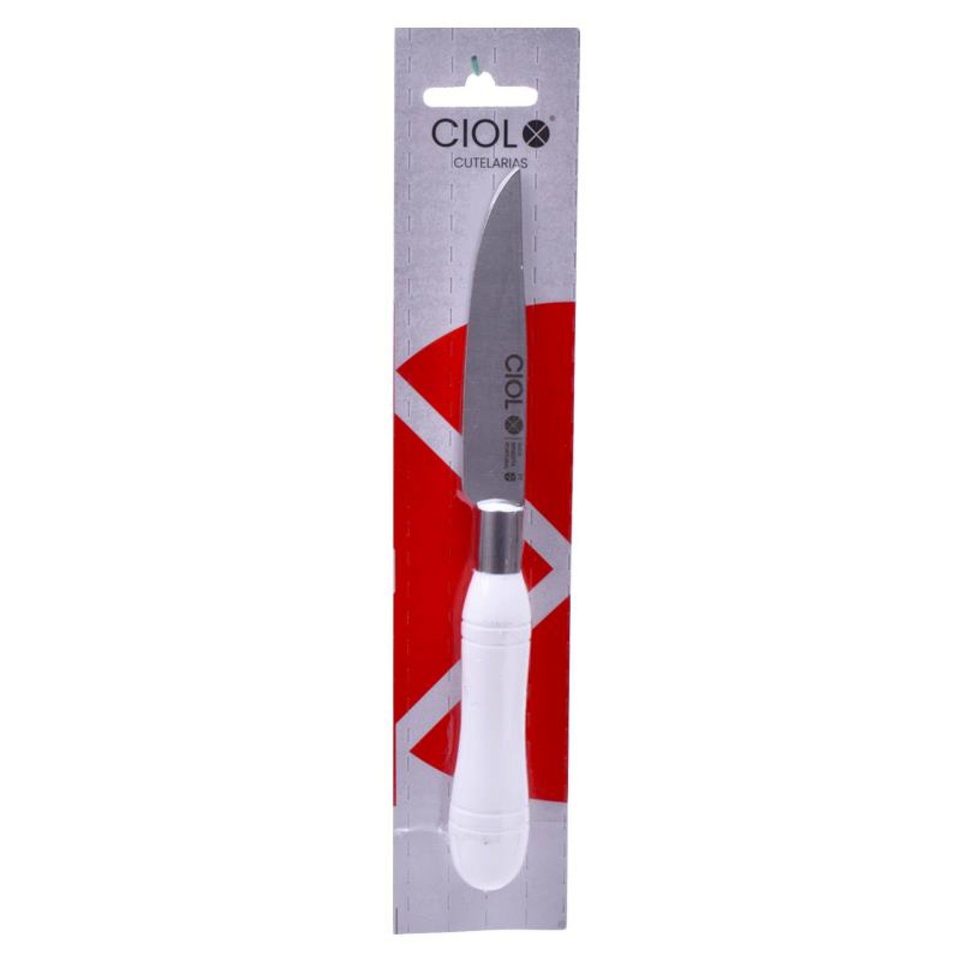 FACA P/ VEGETAIS CABO BRANCO 9CM FACA P/ VEGETAIS CABO BRANCO 9CM