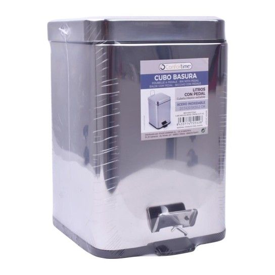 BALDE LIXO METAL C/PEDAL 6LTS CONFORT