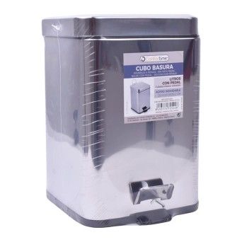 BALDE LIXO METAL C/PEDAL 6LTS CONFORT