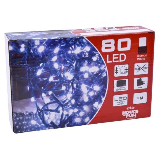 SERIE NATAL 80 LED BRANCA