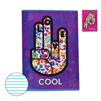 CADERNO AGRAFADO A4 80F PAUTADO COOL