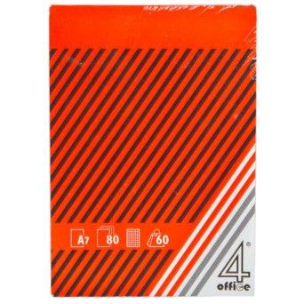 BLOCO PAPEL A7 80FLS QUAD.