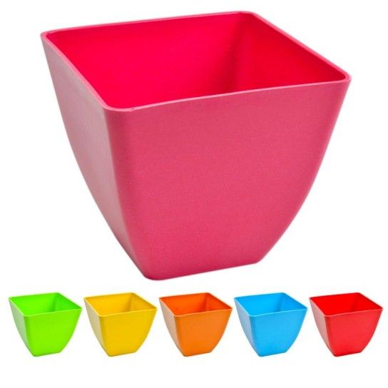 VASO PLASTICO BAMBU 19X17CM VASO PLASTICO BAMBU 19X17CM