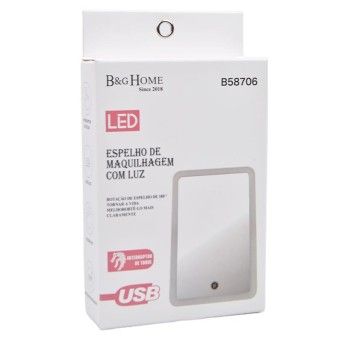 ESPELHO MAQUILHAGEM C/LUZ B58706