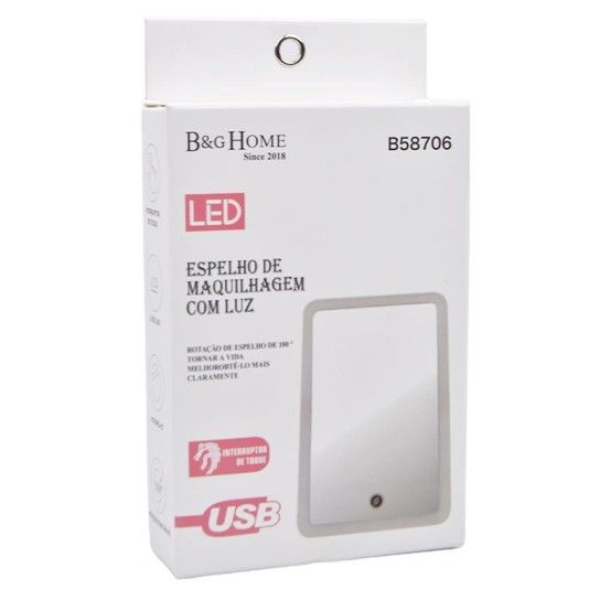 ESPELHO MAQUILHAGEM C/LUZ B58706