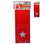 PORTA TALHERES NATAL FELTRO VRM/PRATA