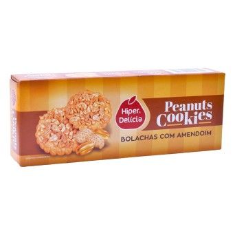 BOLACHAS C/AMENDOIM 125G HIPER DELICIA