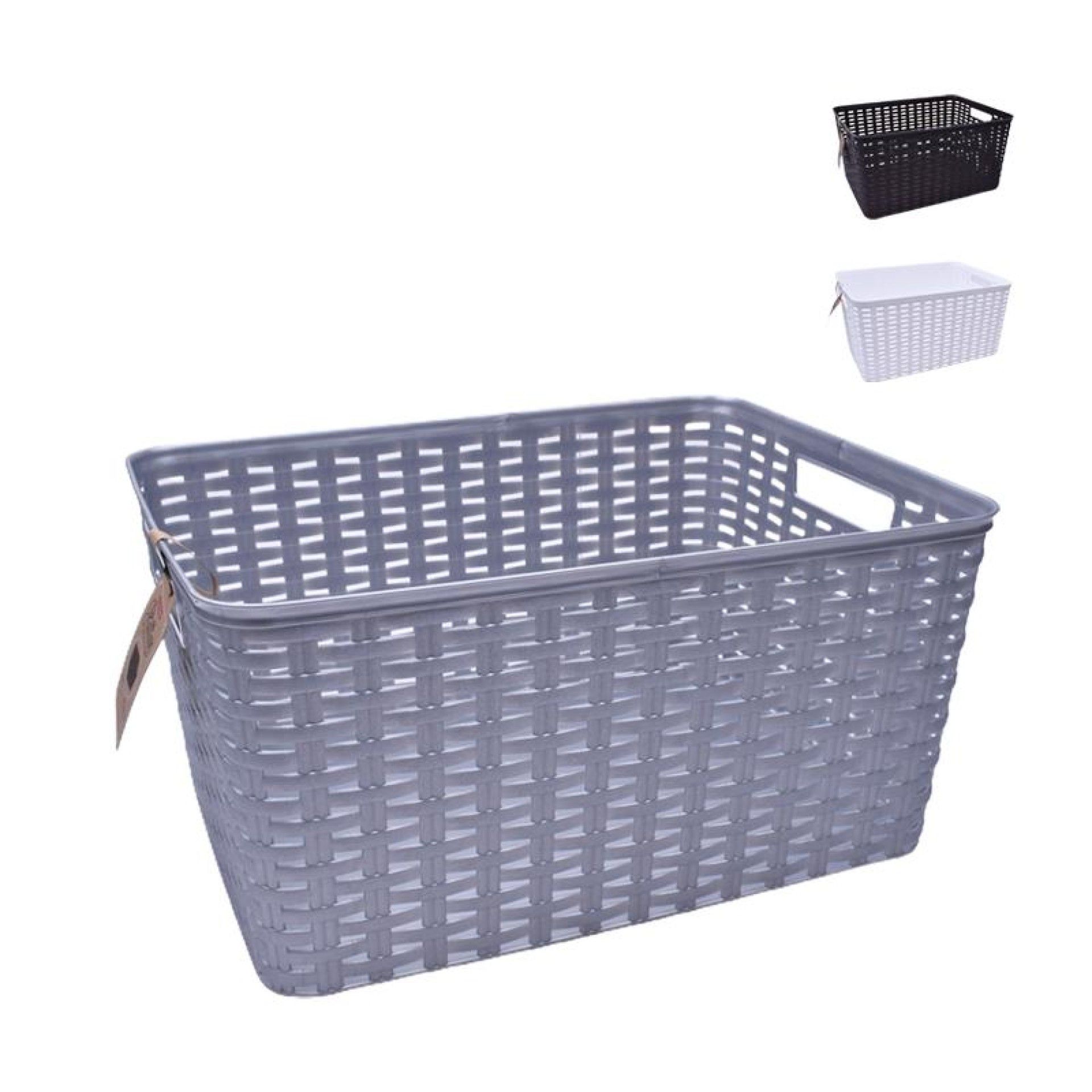 CESTO RATTAN PLASTICO Nº 3 10L 12222 CESTO RATTAN PLASTICO Nº 3 10L 12222