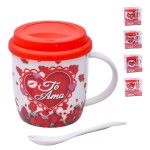 SET CANECA E COLHER 8,5X9 2645-104-01 CX72