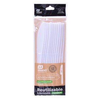FACA GRD PLAST 12UN 20CM 1181R
