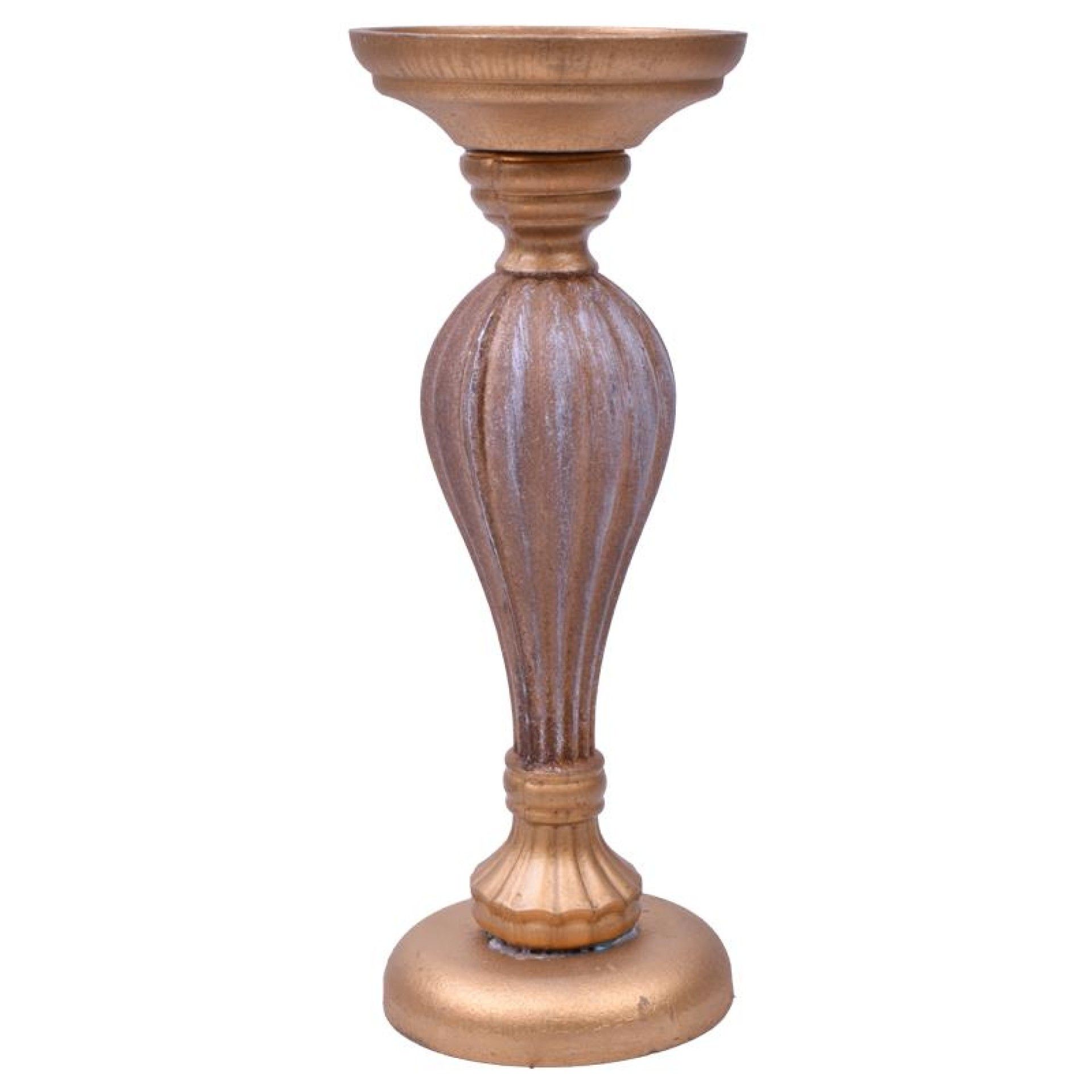CASTIÇAL MADEIRA 28CM OROXY18-51032-G CASTIÇAL MADEIRA 28CM OROXY18-51032-G