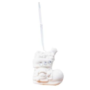 BOTA NATAL PORCELANA C/ BRILHANTE