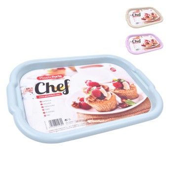 BANDEJA CHEF RETANGULAR CORES