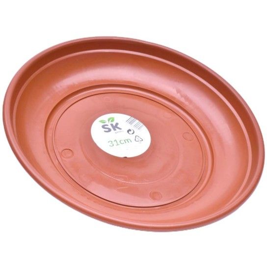 PRATO VASO 31CM CASTANHO