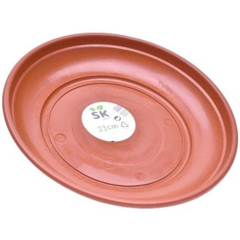 PRATO VASO 31CM CASTANHO