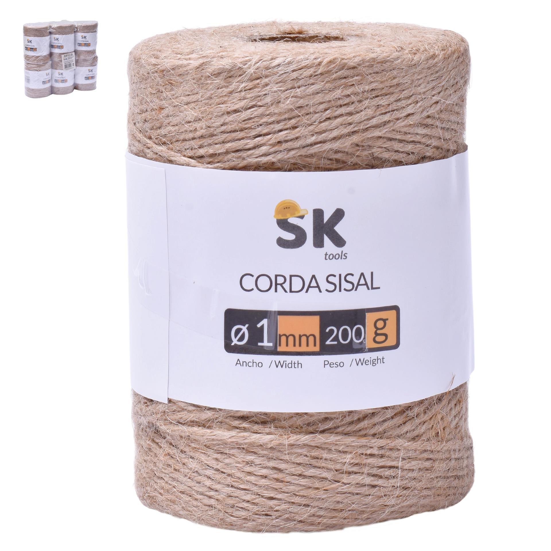 CORDA SISAL 1MM 200G 2796710-01 CX72 CORDA SISAL 1MM 200G 2796710-01 CX72