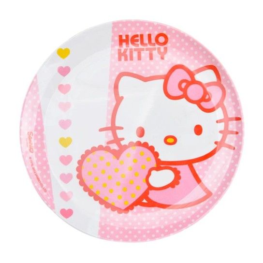 PRATO RASO MELAMINA HELLO KITTY CX120