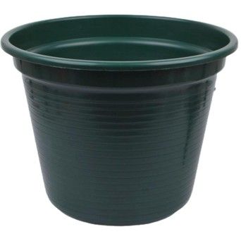 PLASTICO VASO VERDE 35CM