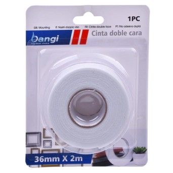 FITA ADESIVA DUPLA FACE 36MMX2M