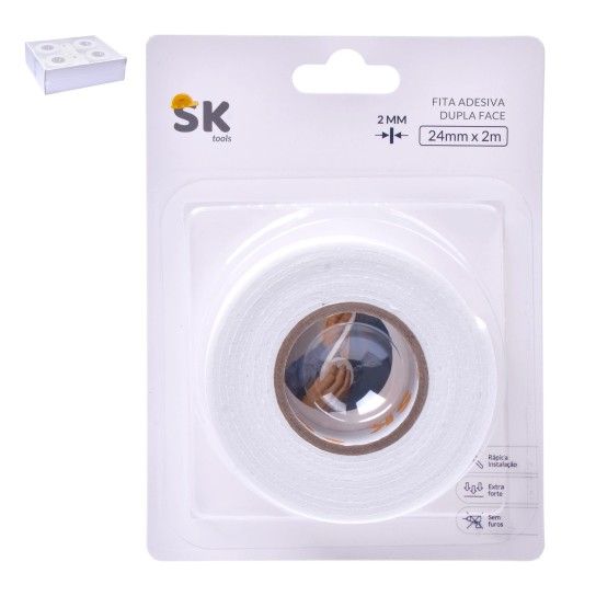 FITA DUPLA FACE 2,4CMX2M 2796065-02 CX144