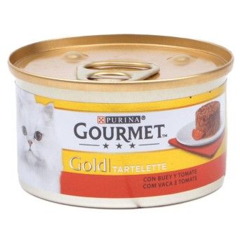 GOURMET GOLD GATO VACA+TOMATE 85GRS
