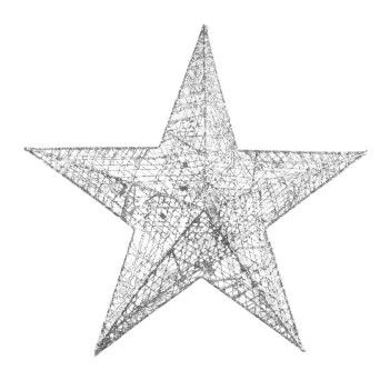 ESTRELA PRT C/LUZ 60CM 2590-100B-60 CX25