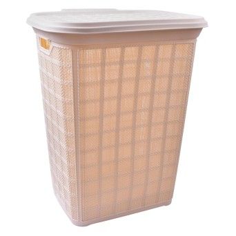 CESTO P/ROUPA 60L BEGE 0105-02 CX6
