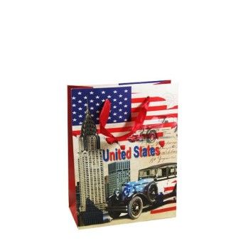 SACO PRESENTE PAPEL 23X18X8.5 SORT.