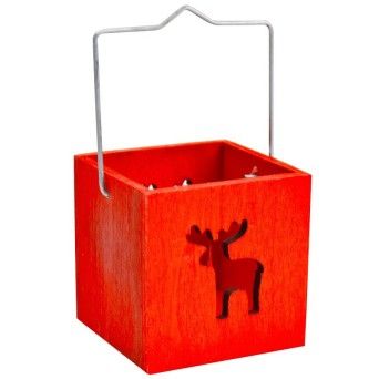 PORTA VELAS NATAL MAD. 7CM