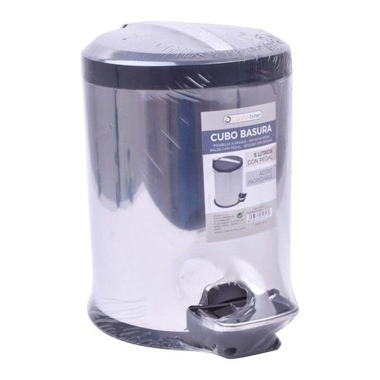 BALDE LIXO METAL C/PEDAL 5LTS CONFORT