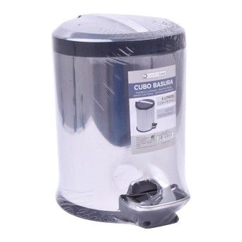BALDE LIXO METAL C/PEDAL 5LTS CONFORT