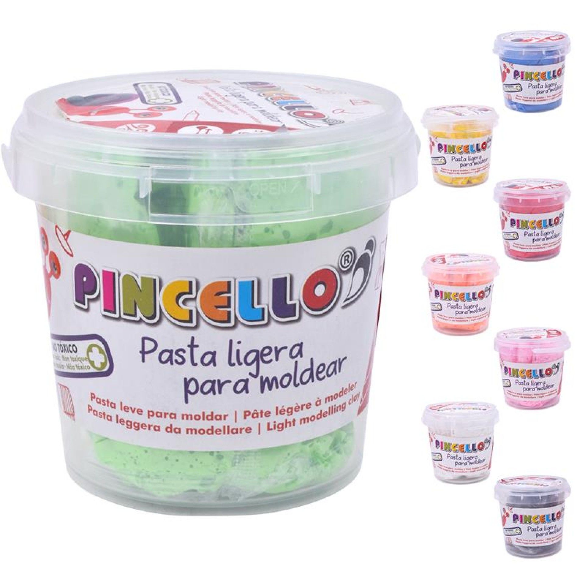 BALDE PLASTICINA 180GR SORT 18 CORES BALDE PLASTICINA 180GR SORT 18 CORES