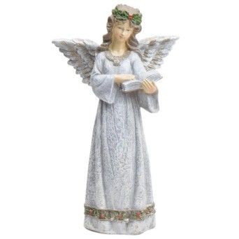 ANJO CERAMICA C/ LIVRO 32CM