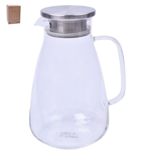 JARRA VIDRO C/TAMPA 2,2L  2937-203 CX24